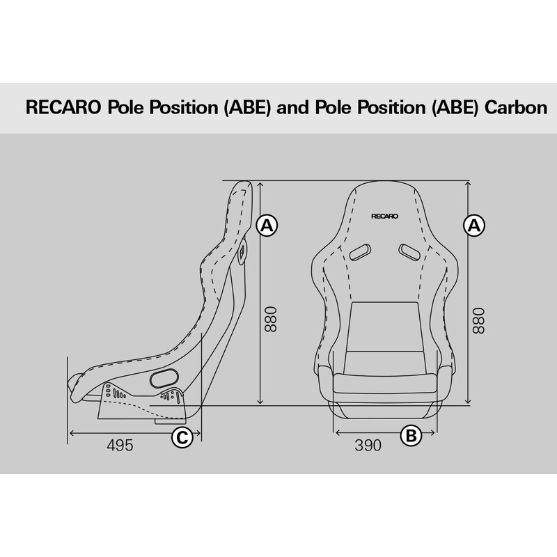 Recaro Pole Position Bucket Seat (TÜV & ABE)