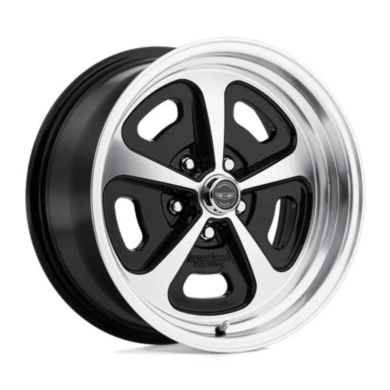 American Racing Vintage VN501 500 Mono Cast 17.0x7" 5x114.3 ET00, Gloss Black Machined