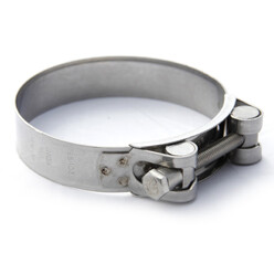 Stainless Steel T Bolt Hose Clamp. 122-130 mm