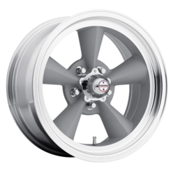 American Racing Vintage VN309 TT O 15.0x8.5" 5x114.3 ET-24, Vintage Silver, Machined Lip