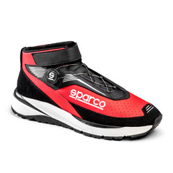 Sparco Chrono Shoes - Black & Red (FIA)