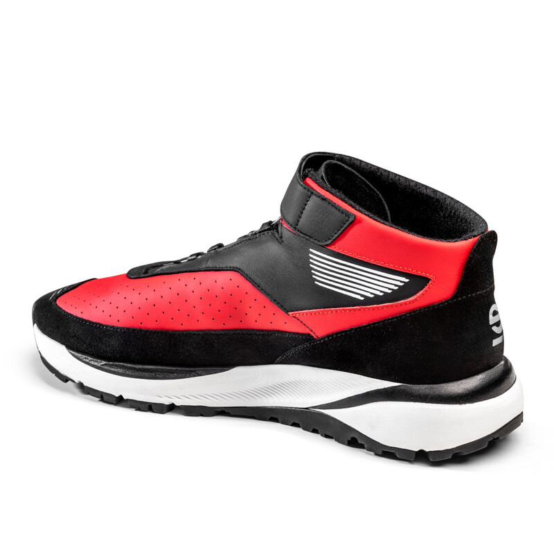 Sparco Chrono Shoes - Black & Red (FIA)
