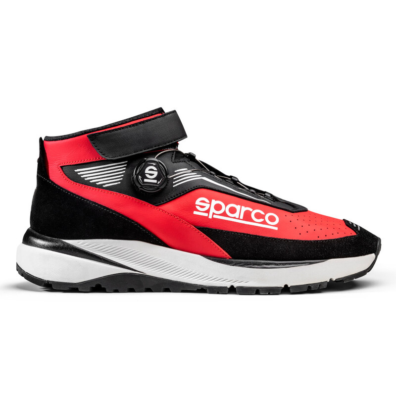 Sparco Chrono Shoes - Black & Red (FIA)