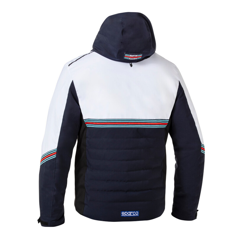 Sparco Martini Racing Winter Jacket, Navy Blue & White