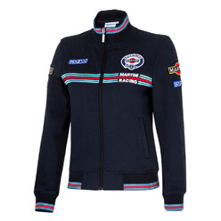 Sparco Martini Racing Lady Full Zip Sweatshirt, Blue