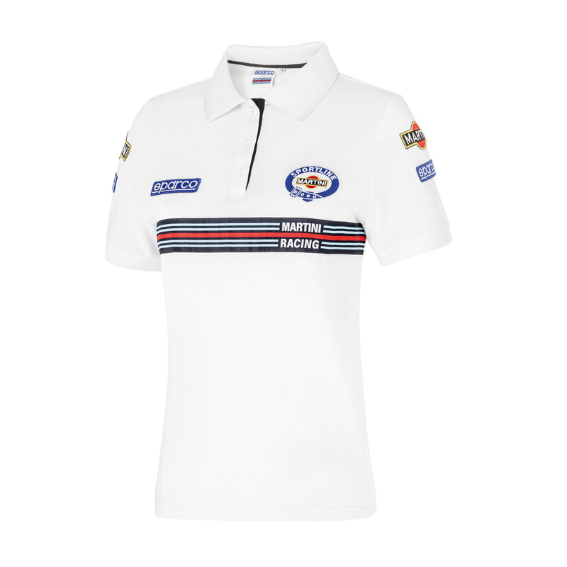 Sparco Martini Racing Replica Lady Polo, White