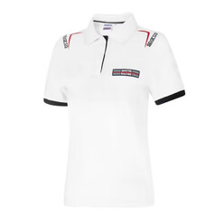 Sparco Martini Racing Embroideries Lady Polo, White