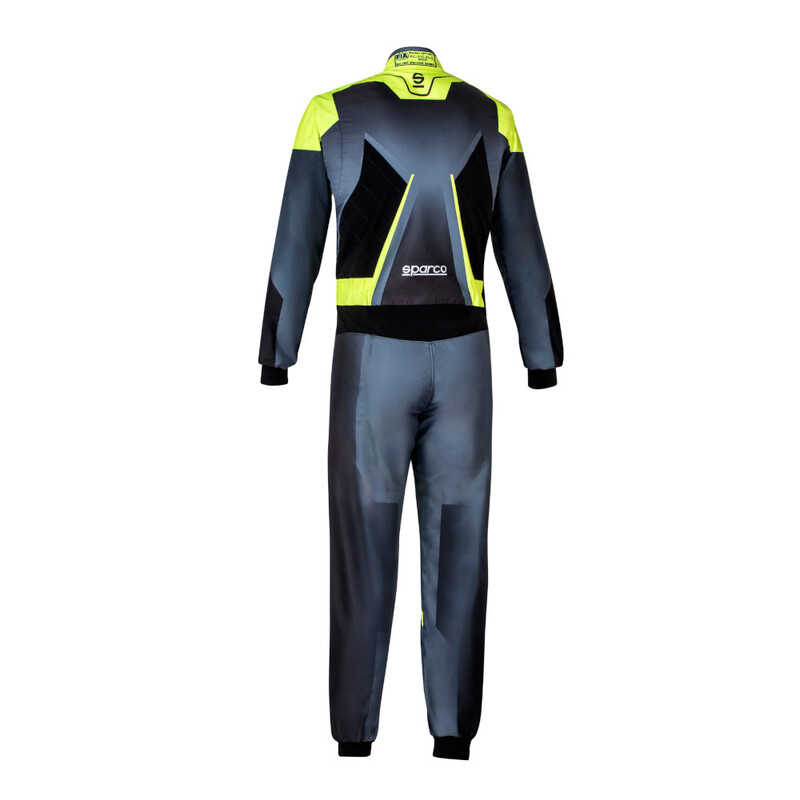 Sparco Prime K Karting Suit, Black & Yellow (FIA 8877-2022)