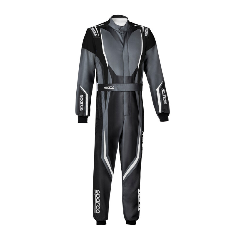 Sparco Prime K Karting Suit, Black & Grey (FIA 8877-2022)