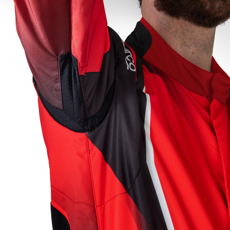Sparco Prime K Karting Suit, Black & Red (FIA 8877-2022)