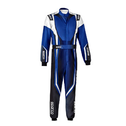 Sparco Prime K Karting Suit Kid, Blue & White (FIA 8877-2022)