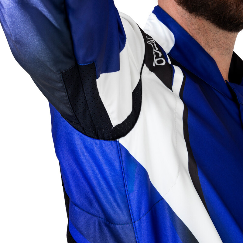 Sparco Prime K Karting Suit Kid, Blue & White (FIA 8877-2022)