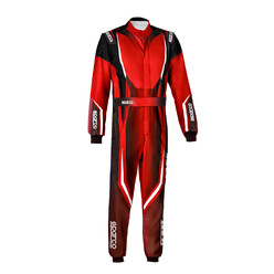 Sparco Prime K Karting Suit Kid, Black & Red (FIA 8877-2022)