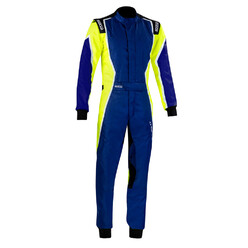 Sparco X-Light K Karting Suit, Blue & Yellow (CIK-FIA N2013.1)
