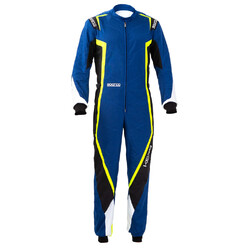 Sparco Kerb Karting Suit, Blue & Yellow (CIK-FIA N2013.1)