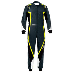 Sparco Kerb Karting Suit, Grey & Yellow (CIK-FIA N2013.1)