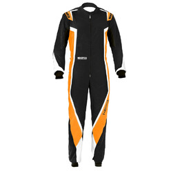 Sparco Kerb Karting Suit, Black & Orange (CIK-FIA N2013.1)