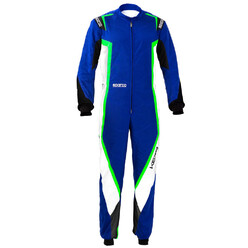 Sparco Kerb Karting Suit Kid, Blue & Green (CIK-FIA N2013.1)
