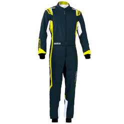 Sparco Thunder Karting Suit, Grey & Yellow (CIK-FIA N2013.1)
