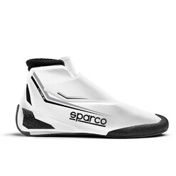 Sparco K-Prime Karting Shoes, White & Black (FIA 8877-2022)