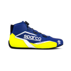 Sparco K-Formula Karting Shoes, Blue & Yellow