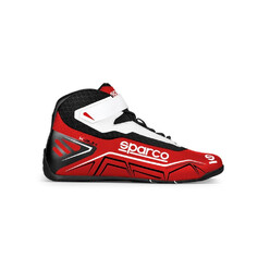 Sparco K-Run Karting Shoes, Red & White