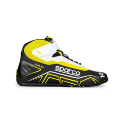 Sparco K-Run Karting Shoes, Black & Yellow