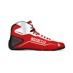 Sparco K-Pole Karting Shoes, Red & White