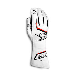 Sparco Arrow K Karting Gloves, White & Black