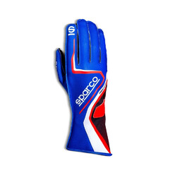 Sparco Record Karting Gloves, Blue & Red