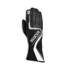 Sparco Record Karting Gloves, Black & White