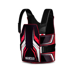 Sparco K-Track Karting Protector, Black & Red (FIA 8870-2018)