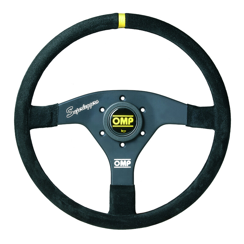 OMP\u0020Velocit\u00E0\u0020OV\u0020Superleggero\u0020Steering\u0020Wheel\u0020\u0028Flat\u0029,\u0020Black\u0020Suede,\u0020Black\u0020Spokes