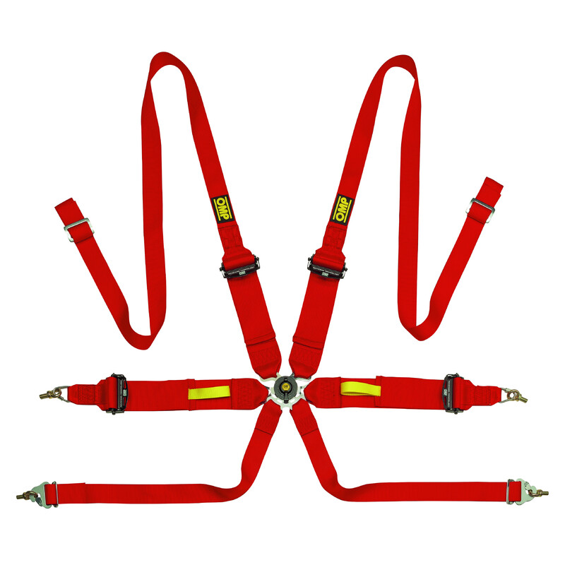 OMP 6 Points 3"+2" Tecnica Harness (FIA, Hans)