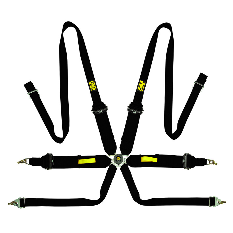 OMP 6 Points 3"+2" Tecnica Harness (FIA, Hans)