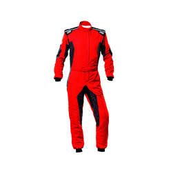 OMP Tecnica Hybrid Overall, Red / Black