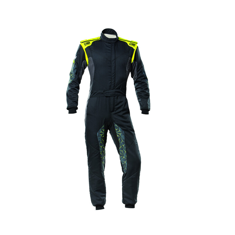 OMP Tecnica Hybrid Overall, Black / Fluo Yellow