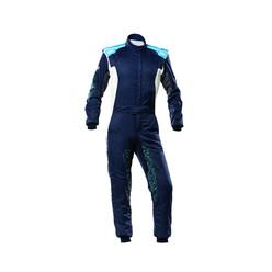 OMP Tecnica Hybrid Overall, Navy Blue / Cyan