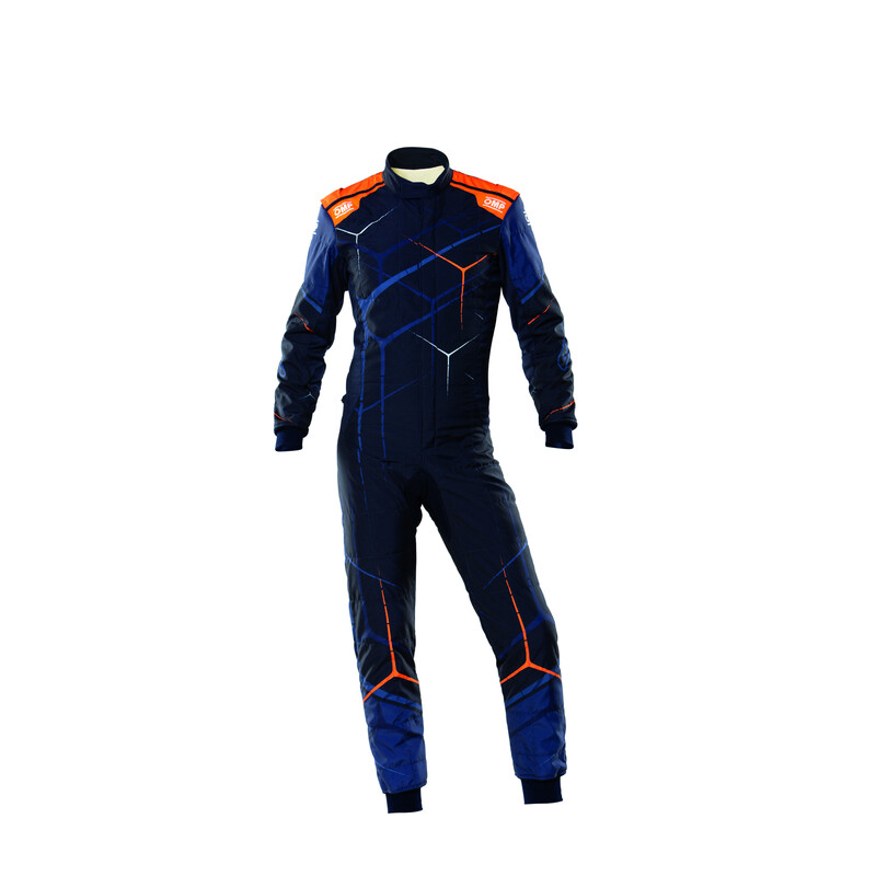 OMP ONE ART Overall, Navy Blue / Fluo Orange
