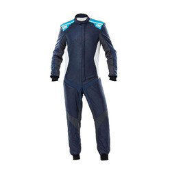 OMP ONE EVO X Overall, Navy Blue / Grey / Cyan