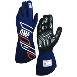 OMP ONE-S Gloves, Navy Blue / Fluo Orange
