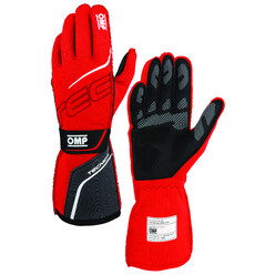 OMP Tecnica Gloves, Red / Black