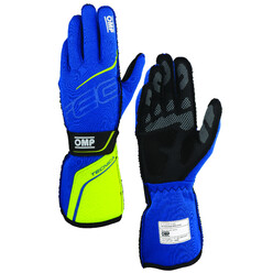 OMP Tecnica Gloves, Blue / Yellow