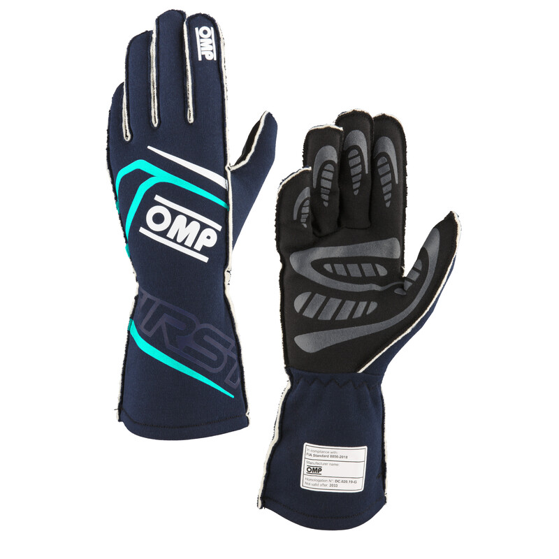 OMP First Gloves, Navy Blue / Tiffany