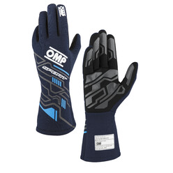 OMP Sport Gloves, Navy Blue / Cyan