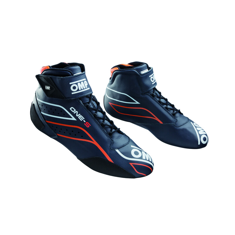 OMP ONE-S Shoes, Navy Blue / Fluo Orange (FIA)