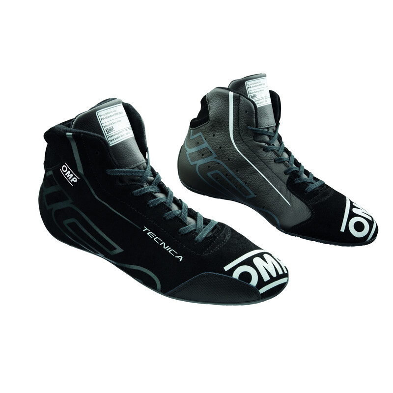 OMP Tecnica Shoes, Black / Anthracite (FIA)