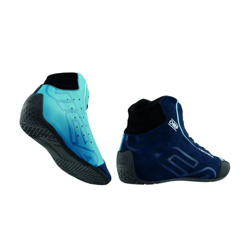OMP Tecnica Shoes, Navy Blue / Cyan (FIA)