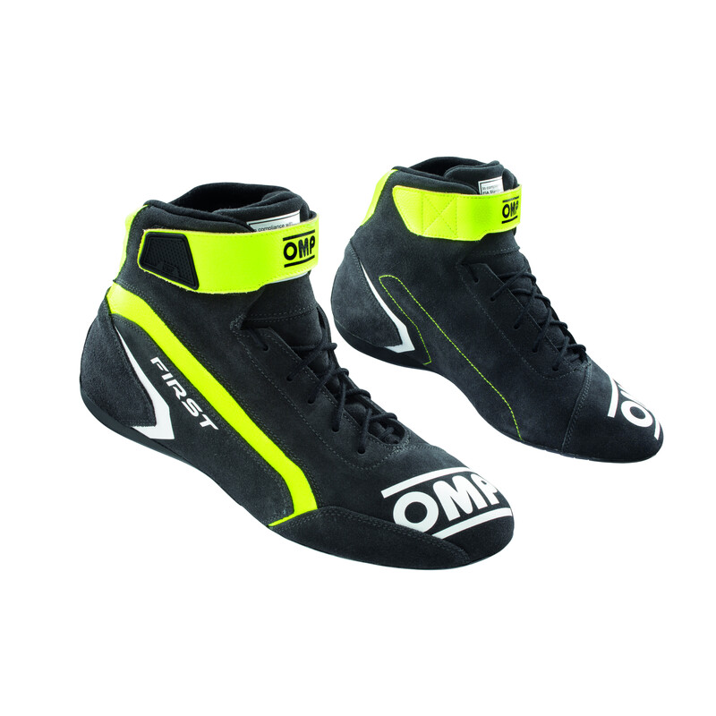 OMP First Shoes, Gray / Fluo Yellow (FIA)