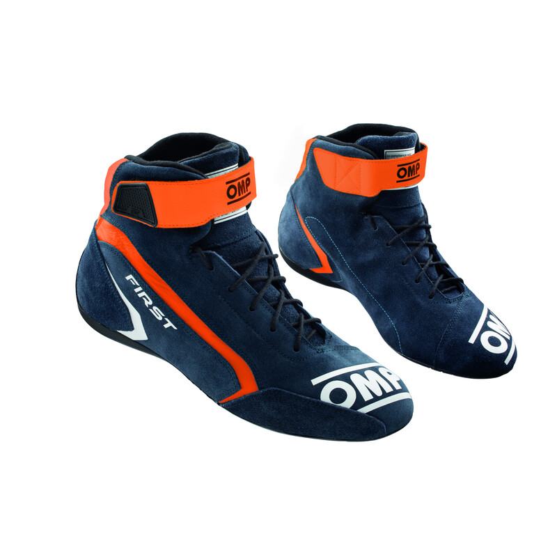 OMP First Shoes, Navy Blue / Orange (FIA)